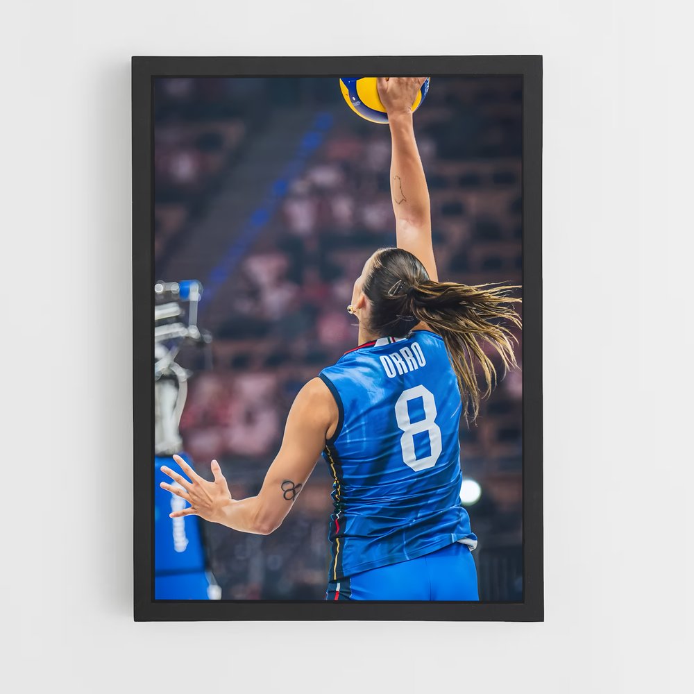 Poster Élan de Volée – affiche Volleyball (vue 2)
